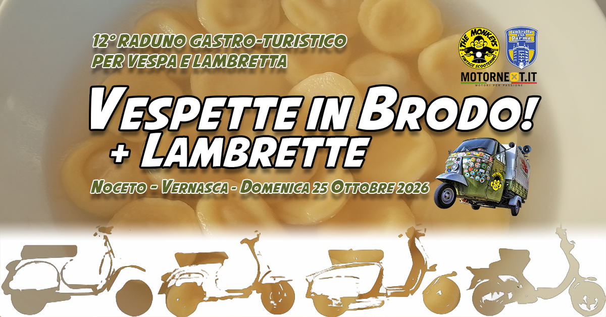 Iscrizione a Vespette e Lambrette in Brodo 2026!